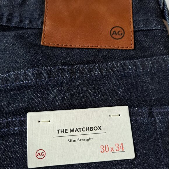 NEW AG Men's Matchbox Slim Straight Black Jeans Size 30 - Picture 13 of 16